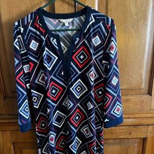Banana Republic Multicolor Abstract Dress